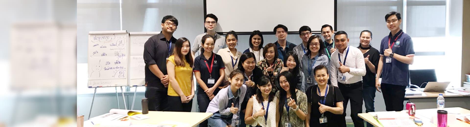 At the end of our training events